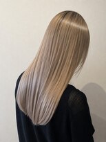 カノエ(canoe)&nbsp;ブリーチカラー ベージュ 顔周りレイヤー 20代【西新大濠荒戸】