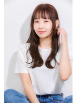 リノナ ジェネレート(LINONA Generate)&nbsp;ロングショートワンカールパーマカーキグレージュ前髪錦糸町