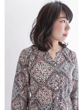 イソラブル(ISOLA-blu) 【大人デザイン】ふんわりミディ×シアーグレー