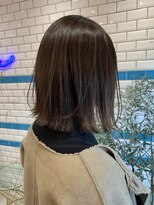 シー バイ ロンド 新宿(Sea by Lond)&nbsp;小顔エアリーレイヤーボブ×パープルまろブラウンカラー