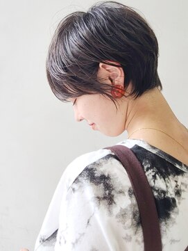 グロウミドル(GROW middle) 暗めカラーマロンベージュ×マッシュショート　野村恵子