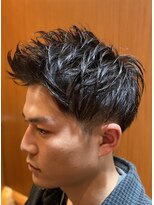 ヘアモード キクチ 銀座店&nbsp;ビジネスアップバングツーブロ刈り上げ21