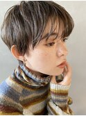 【PARK】カーキベージュ×ニュアンスカーリー