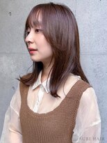 オーブ ヘアー ウィズ 仙台店(AUBE HAIR with) 20代・30代_くびれ巻き/ブラウンベージュ