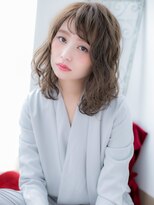 ドクターズサロン LAB 小山店&nbsp;くせ毛風カールでラフとろみ髪質改善セミディf小山20代30代40代