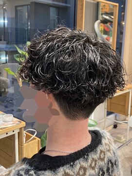 アヴァンスクロス あべのルシアス店(AVANCE. CROSS) メンズウェーブヘア×スパイラルパーマ