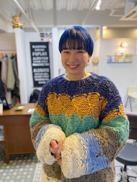 アンドチル 渋谷(AND CHILL) マリンブルー/マッシュウルフ/ショートウルフ/アンブレラ