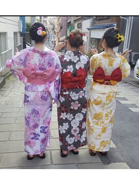 フラワー(Flower) 浴衣の着付け＋ヘアセット