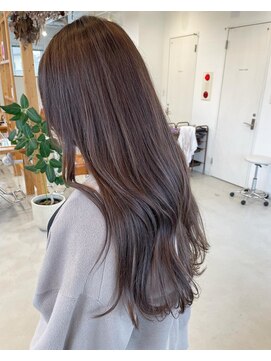 エメ 小山(Aimer) 暖色グレージュ/カール/セミディ/シアーカラー/姫カット 小山