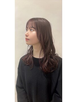 エスアンドエスさかもと イオン高松東店(S&S) ピンクベージュ 肩下ロブ