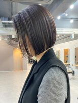レブ 三条河原町(Reb,) ボブ縮毛矯正30代40代似合わせヘア小顔ヘア大人可愛い韓国ヘア
