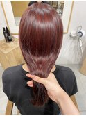 ブリーチなしcherry brown