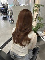 ラック(LUCK)&nbsp;レイヤーぱっつん前髪ステップボーンカットシルキー船橋/韓国