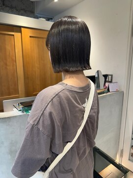 テトラ バイ ネオリーブ 横浜西口店(tetra by neolive) 顎ラインボブ　ブリーチなしグレージュ