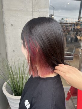 オーガニック ライフ 若葉 鶴ヶ島(organic+life) 20代30代ソフトウルフ肩ラインダブルカラーピンクカラー