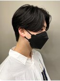 センターパートニュアンスパーマ韓国カルマパーマコンマヘア