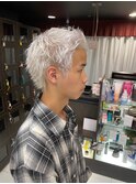 ホワイトシルバー/メンズハイトーン/ケアブリーチ/池袋