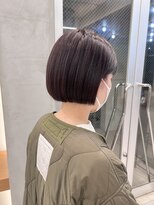 ボブ/ミニボブ/ショート/ショートボブ/ぱっつん前髪