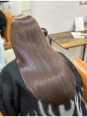 透明感ベージュブラウン