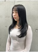 松尾菫菜/レイヤーカット/韓国ヘア/グレージュ