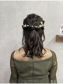 ハーフアップ