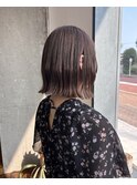 切りっぱなしボブ/暗髪