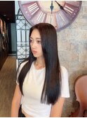 透明感暗髪×髪質改善トリートメントで艶髪