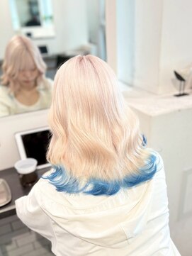 カラ ヘアーサロン(Kala Hair Salon) ハイライトバレイヤージュダブルカラーケアブリーチ20代30代40代