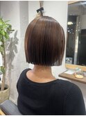 アイロンなし！縮毛矯正×ショートボブ