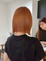 ネオリーブ クーロ(Neolive curro)&nbsp;タッセルボブ×ハイトーンオレンジ[ダブルカラー/ブリーチ]