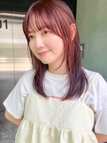 ディッセンバー 渋谷(December)&nbsp;ピンクブラウン/イヤリングカラー/ミディアム/レイヤー/学割U24