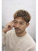 【渋谷　メンズサロン　緩めスパイラル×大人カラー】