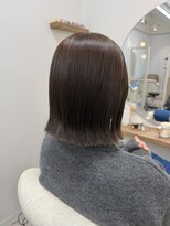 シアアルン 新小岩店(SHEER alun)&nbsp;赤みなしベージュ/外ハネぱつボブ