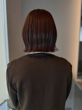 イト(iyto) 顎下ボブ×オレンジブラウン