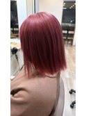 ハイトーンピンクボブ『TELA HAIR 石岡店』