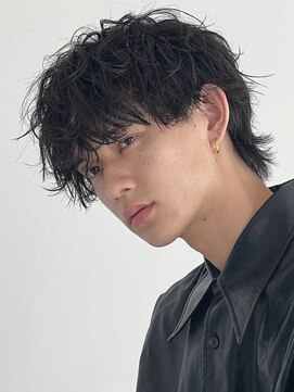 ロウ 銀座(RAW) マッシュウルフ シャドウパーマ ラウンドマッシュ 銀座