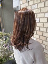 ヘアー クラージュ(hair courage)&nbsp;ハイライト　コーラルピンク