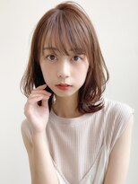 トゥーナ 表参道(tona)&nbsp;ミディアムレイヤー、外ハネボブ、グレージュ、脱白髪染め☆
