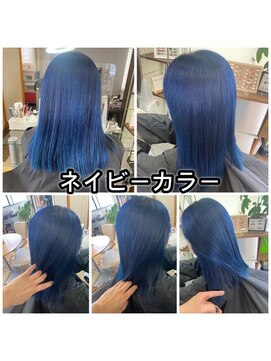 ココロエ ヘアアート(cocoroe HAIR ART) ブルーカラー