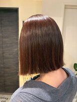 ヘアリゾート粋 トゥジュ 池袋東口店(tujuh)&nbsp;艶髪/ストレート/切りっぱなしボブ/ブラウン