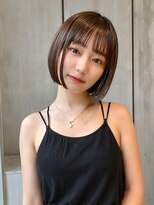 フォト 新宿三丁目(foto)&nbsp;髪質改善縮毛矯正地毛風ストレート切りっぱなしボブ