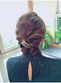 きれいめ編み込みアレンジ