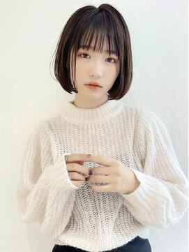 アンド ストーリーズ(&STORIES) 大人可愛い/ミニボブ/ぱっつんボブ/前髪カット/江角