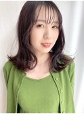 ハイライト&赤み消しカラー/くびれミディ2/心斎橋&難波&なんば