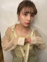 リアントウキョウ(Lian.Tokyo)&nbsp;LianTokyo山崎）後れ毛たっぷり×ハイライト×切りっぱなしボブ