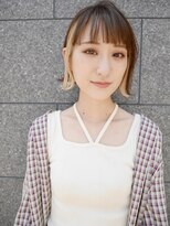 シュシュ(shushu)&nbsp;外ハネショートボブ×インナーカラー【有海一生】/髪質改善/前髪