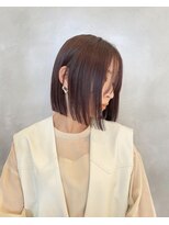 シアン(SYAN) 切りっぱなし顎下ラインボブ