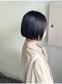 ミニボブ　ショートボブ　ぱっつんボブ