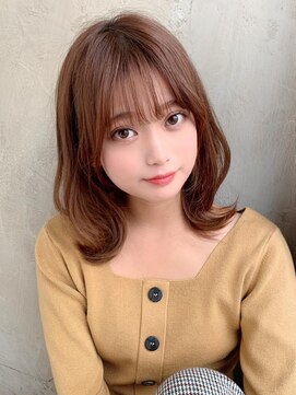 アフロート エル 錦糸町(AFLOAT L) グレージュ/デザインカラー/シルキーベージュ/斜めバング