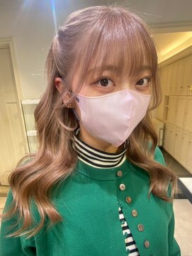 ベレーザシェルト(Beleza scelto) 4480艶髪グレーベージュミルクティーアッシュ簡単ヘアアレンジ